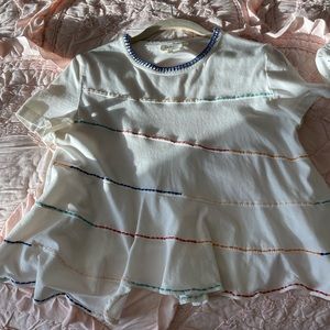 Anthropologie Deletta White Top